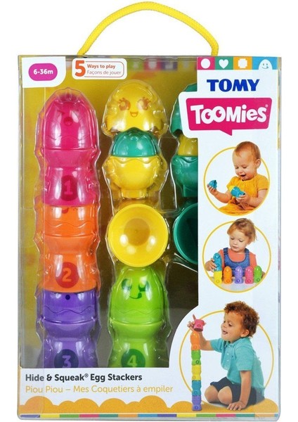 73083 Tomy - Saklambaçlı Yumurta Kule Seti 6-36 Ay