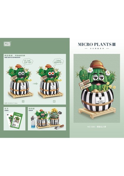 LZ1245 Loz Kaktüs Blok Seti -Vagon Life indirimleri