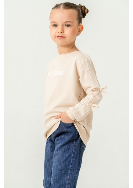 Kız Çocuk Kurdeleli Sweatshirt fırsatları