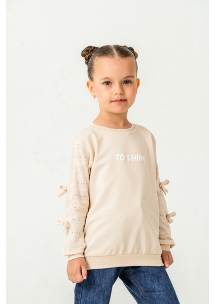 Kız Çocuk Kurdeleli Sweatshirt indirimleri