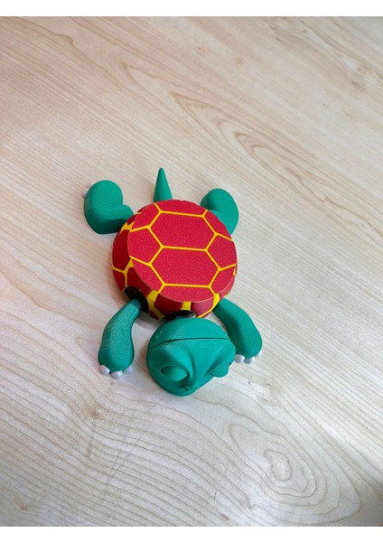 Fanatik Kaplumbağa Bardak Altlığı – Hareketli ve Eğlenceli Kupa Altlığı(Kırmızı-Sarı Çizgili) fırsatları