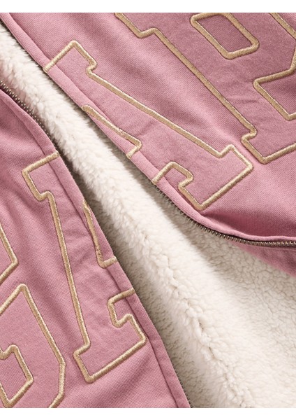 Kadın Açık Pembe Gap Logo Fermuarlı Sweatshirt modelleri