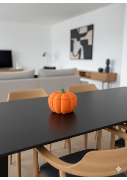 Bal Kabağı Desenli Dekoratif Turuncu Kase – Şık Ev Dekorasyonu fırsatları