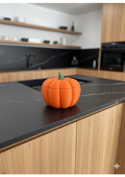 Bal Kabağı Desenli Dekoratif Turuncu Kase – Şık Ev Dekorasyonu modelleri