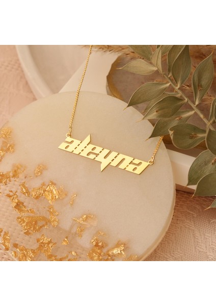 925 Ayar Gümüş Özel Font Isim Kolye