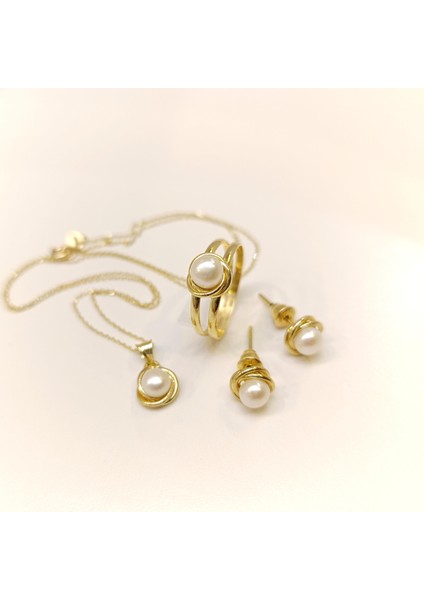 Olimpiyat İnci Taşlı Set Takım 14 Ayar Altın HD VİDEOLU 14780 fiyatları