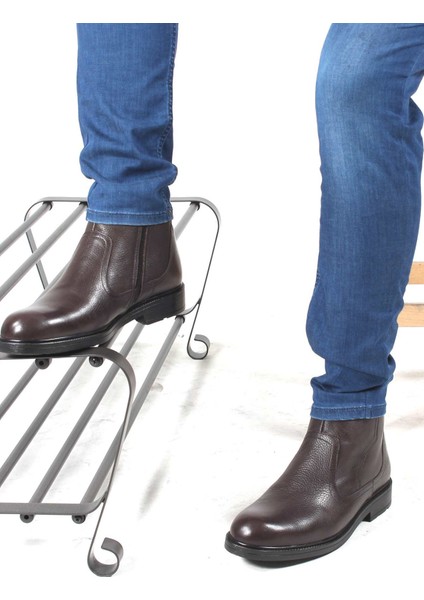 Hakiki Deri Kürklü Erkek Klasik Bot 408KMA123