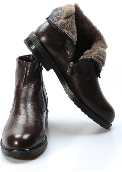 Hakiki Deri Kürklü Erkek Klasik Bot 408KMA123 indirimleri