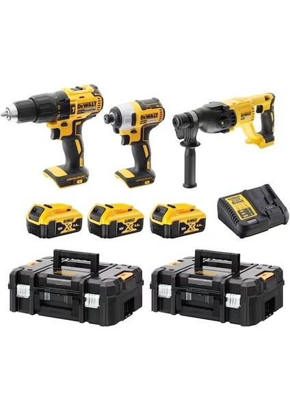 DCK369M3T 18V Xr 4.0AH Lı-Ion Kömürsüz Kombinasyon 3 Parça Kit