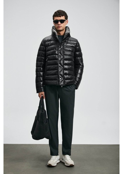 Jack Kaz Tüyü Siyah Erkek Mont 112120239 modelleri