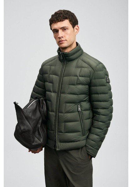 Lukas Kaz Tüyü Yeşil Erkek Mont 112120245