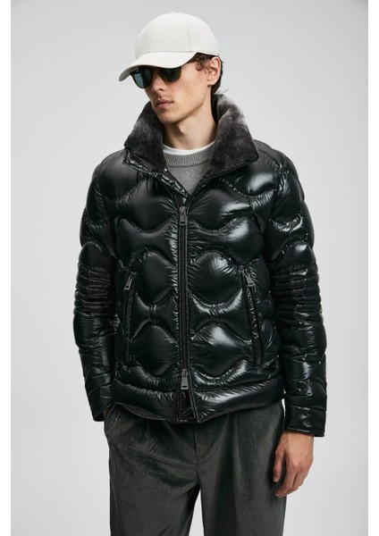 Roy Kaz Tüyü Siyah Erkek Mont 112120247 fırsatları