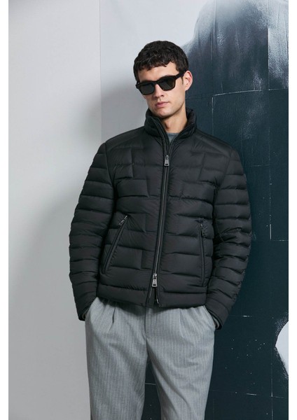 Lukas Kaz Tüyü Siyah Erkek Mont 112120245
