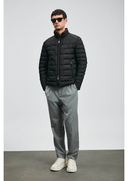 Lukas Kaz Tüyü Siyah Erkek Mont 112120245 modelleri