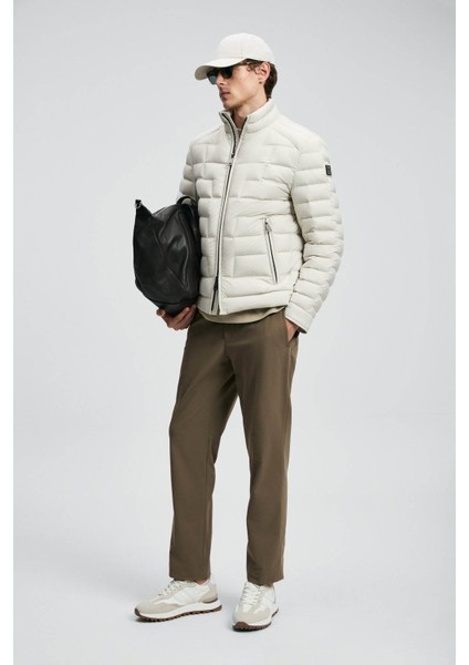 Lukas Kaz Tüyü Ekru Erkek Mont 112120245 fiyatları