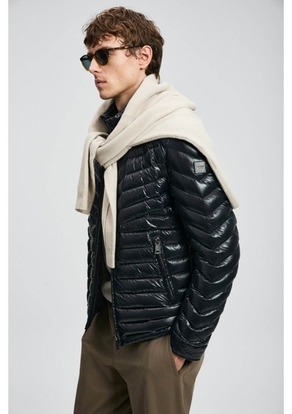 Luc Kaz Tüyü Siyah Erkek Mont 112120238 fırsatları