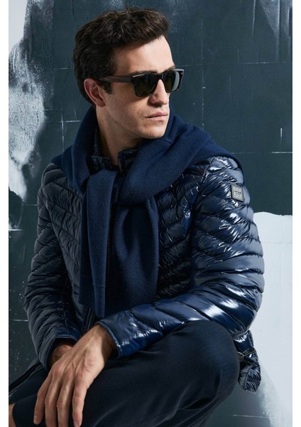 Luc Kaz Tüyü Lacivert Erkek Mont 112120238