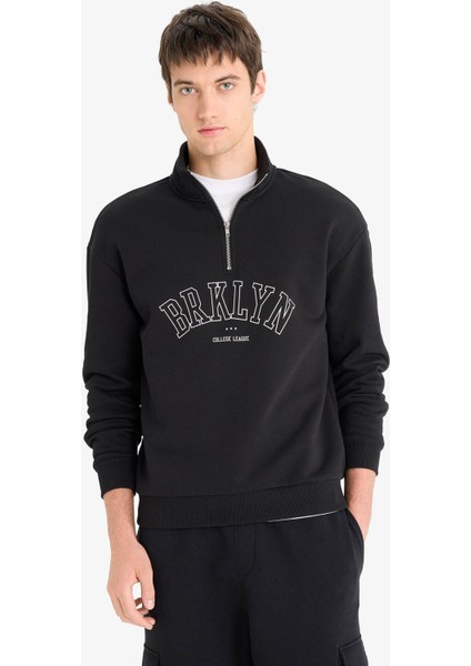 Siyah Erkek Sweatshirt E9414AX/BK81