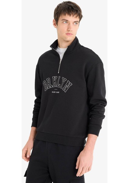 Siyah Erkek Sweatshirt E9414AX/BK81 fırsatları