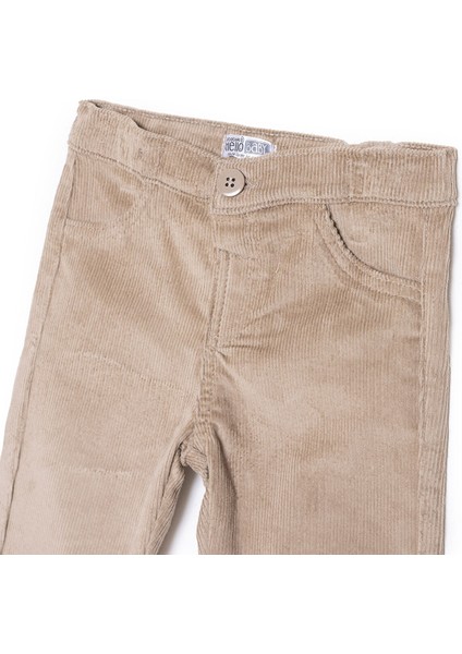 Erkek Bebek Happy Animals Pantolon Gabardin Ribanalı Paça modelleri