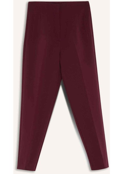 Carrot Fit Fermuarlı Yüksek Bel Dar Paça Crop Pantolon C2466AX25AU