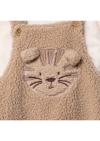 Yenidoğan Erkek Bebek Salopet-Sweatshirt Düğmeli Modelli Yaka Uzun Kol Patiksiz modelleri