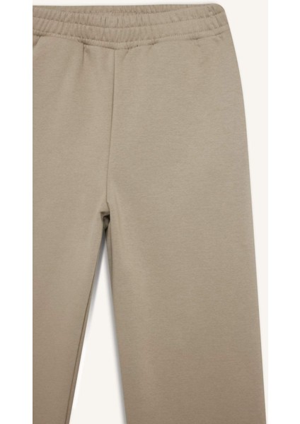 Straight Fit Basic Düz Cepli Yüksek Bel Eşofman Altı B8571AX25AU fiyatları