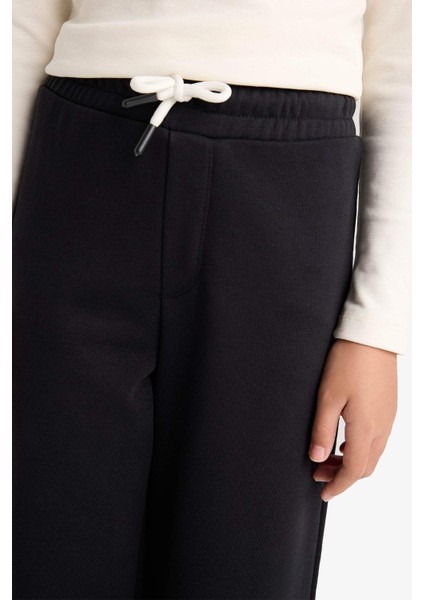 Kız Çocuk Wide Leg Beli Lastikli Geniş Paça Eşofman Altı D0743A825AU indirimleri