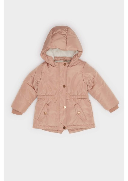 Kız Bebek Kapüşonlu Çıtçıtlı Mont A2451A525AU