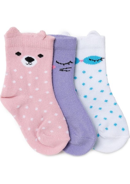 Kız Bebek 3lü Soket Çorap