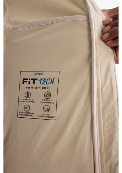 Su İtici Softshell Slim Fit Dar Kesim Kapüşonlu Fermuarlı Cepli Mevsimlik Yağmurluk C4951AX25AU