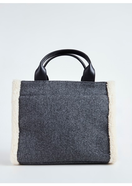 Gri Kadın 25X10X22 cm Omuz Çantası R43ADR57 modelleri