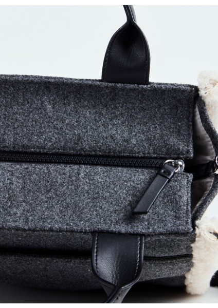 Gri Kadın 25X10X22 cm Omuz Çantası R43ADR57 fırsatları