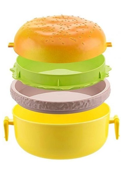 Hamburger Tasarımlı Beslenme Kabı
