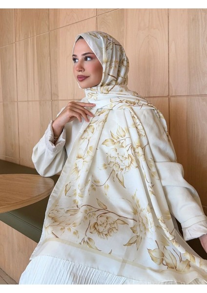 Mira Ipek Retro Desen Pamuk Soft Şal Kadın Beyaz Gol fiyatları
