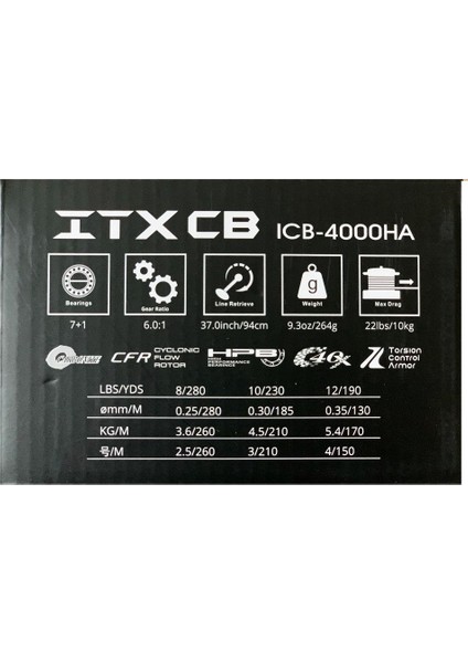 Itx Cb ICB-4000HA 7+1bb Spin Olta Makinesi modelleri