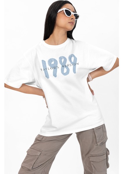 Unisex Oversize 1989 Taylor Version Sırt Baskılı Tshirt, 1989 Taylor Version Yazılı Tişört fiyatları