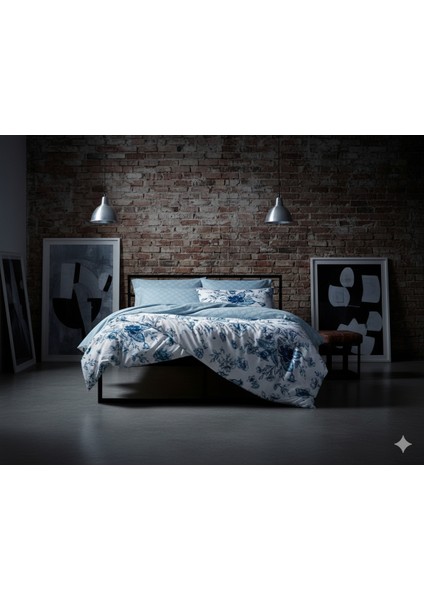 Ranforce Onix Mavi Çift Kişilik Nevresim Takımı