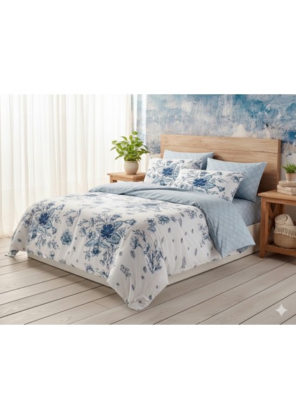 Ranforce Onix Mavi Çift Kişilik Nevresim Takımı modelleri