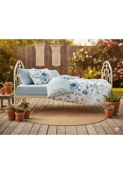 Ranforce Onix Mavi Çift Kişilik Nevresim Takımı fırsatları