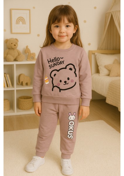 Kız Çocuk Mevsimlik Alt Üst Takım Kreş Anaokul Ilkokul Okul