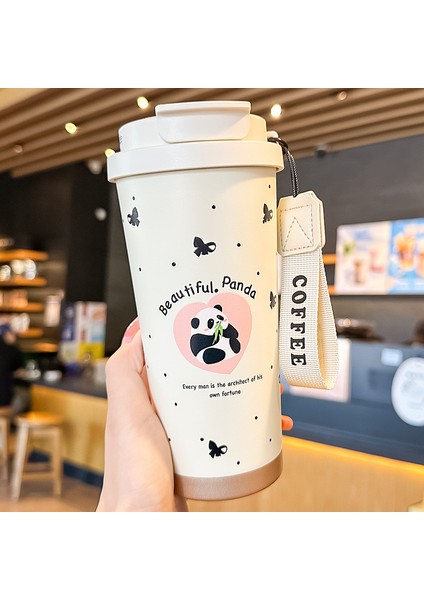 316 Çift Içecek Paslanmaz Çelik Yalıtım Dağı Yüksek Değerli Taşınabilir Kahve Su Dağı Panda Çift Içecek Soğuk Sıcak Boru Dağı (Yurt Dışından)