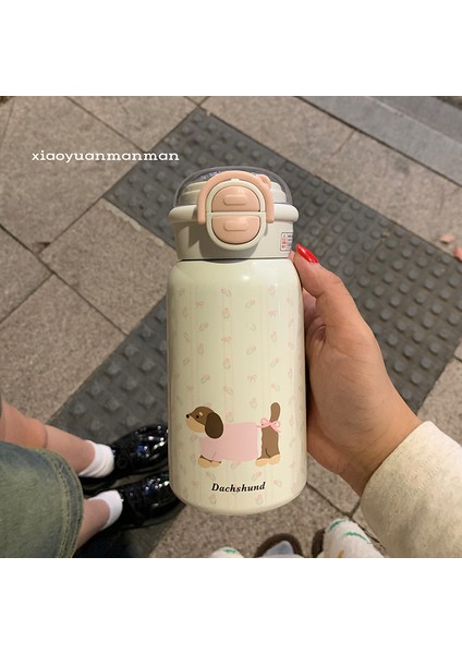 Termos Dak Büyük Kapasiteli Uzun Ömürlü Isı Yalıtımı Kız Paslanmaz Çelik Pipet Yüksek Değerli Öğrenci Niş Su Dağı (Yurt Dışından)