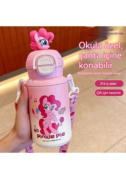 Midilli Poly 316 Paslanmaz Çelik Çocuk Termos Dak 316 Pipet Su Dağı Kız Okul Okul Taşınabilir Dak (Yurt Dışından)