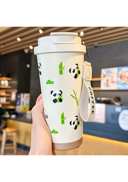 316 Çift Içecek Paslanmaz Çelik Yalıtım Dağı Yüksek Değerli Taşınabilir Kahve Su Dağı Panda Çift Içecek Soğuk Sıcak Boru Dağı (Yurt Dışından)