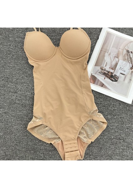 Tianzerun, Gebelik Sonrası Karın Düzleştirici, Göğüs Destekleyici, Iz Bırakmayan Dantelli Vücut Şekillendirici Tulum (Yurt Dışından)