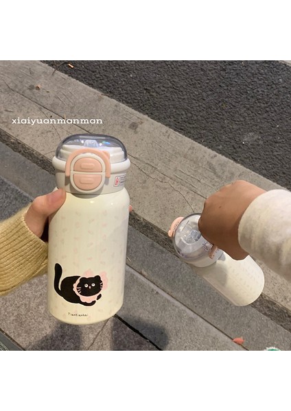 Termos Dak Büyük Kapasiteli Uzun Ömürlü Isı Yalıtımı Kız Paslanmaz Çelik Pipet Yüksek Değerli Öğrenci Niş Su Dağı (Yurt Dışından)