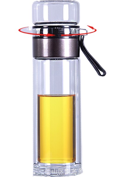 Tianze Run Çay Ayırma Bardağı Çay Adam Çift Isı Yalıtım Bardağı Yüksek Borosilikat Erkek Taşınabilir Su Bardağı Iş Isı Yalıtım Bardağı (Yurt Dışından)