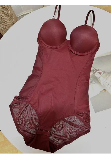 Tianzerun, Gebelik Sonrası Karın Düzleştirici, Göğüs Destekleyici, Iz Bırakmayan Dantelli Vücut Şekillendirici Tulum (Yurt Dışından)