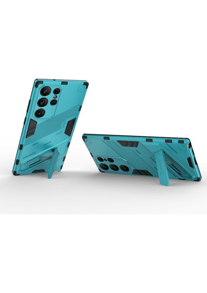 Samsung Galaxy S23 Ultra Için Kickstand Telefon Kılıfı,düşmeye Dayanıklı Hibrit Pc+Tpu Koruyucu Kılıf-Bebek Mavisi (Yurt Dışından) modelleri